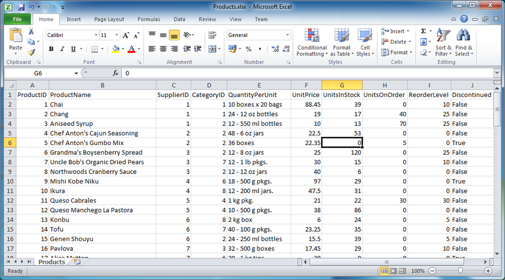 Excel File