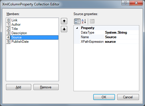 Column Properties