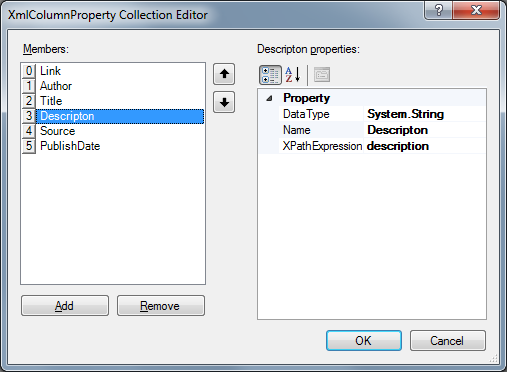 Column Properties