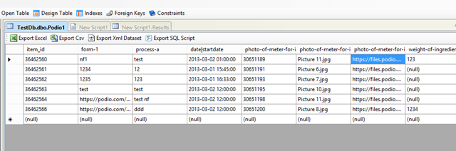 SQL Table