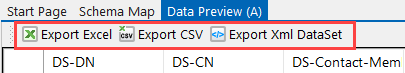 Export Data Options