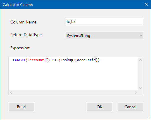 Calculated Column format to field