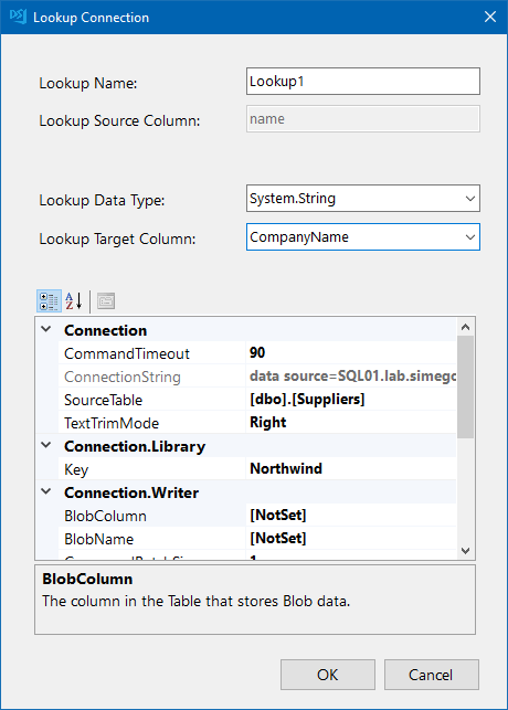 Lookup Configuration