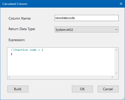 State Code Calculated Column