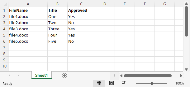 Metadata Document