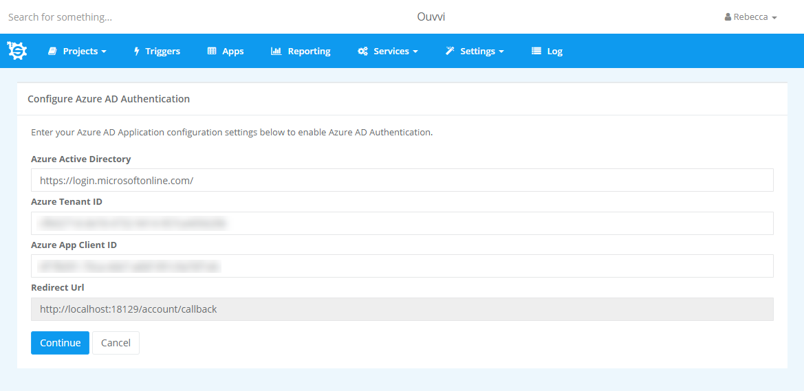 Azure AD Authentication