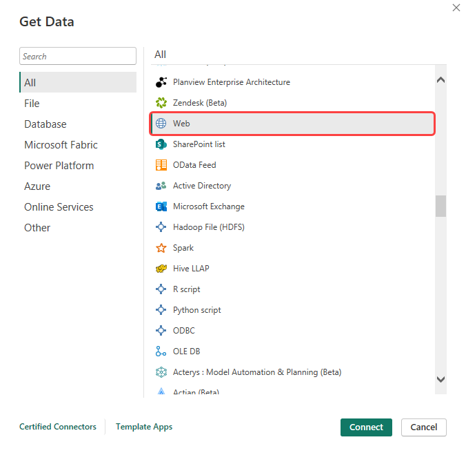 PowerBI Options