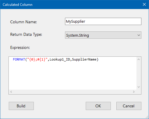 Calculated Column Format