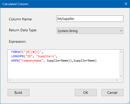 Calculated Column Lookup and Format Function