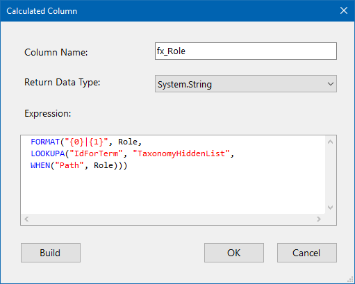 Format and Lookup Calculated Column