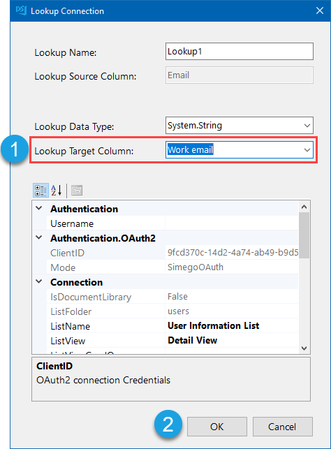 Lookup Configuration